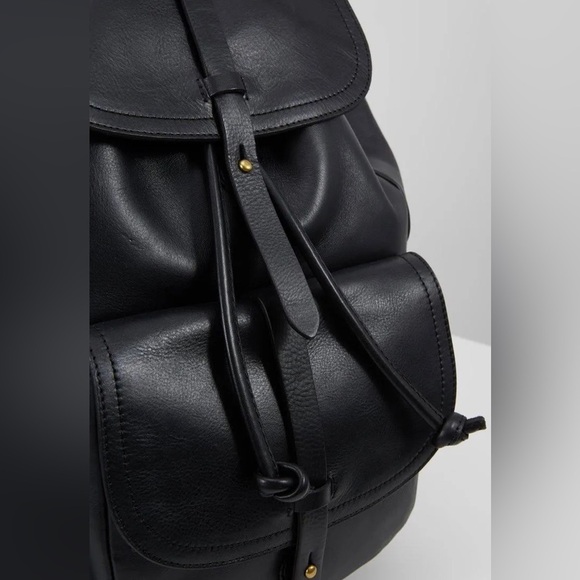 MADEWELL $228 The Transport Rucksack in Black  Leather LNC w main image 6